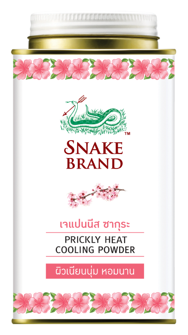 Snake Brand Prickly Heat Cooling Powder Soft and Smooth